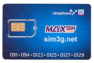 Sim 3G Vinaphone ezCom 120Gb/tháng